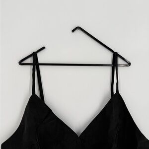 Alex Mill Mia Top Tank In Cupro In Black